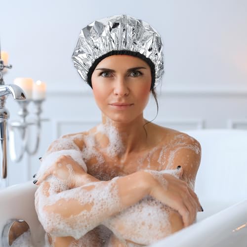 Yolev 2 Pcs Reusable Deep Conditioning Heat Cap for Hair Treatment