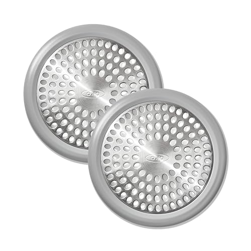 OXO Good Grips Bathtub Drain Protector - 2 Pack, Stainless Steel