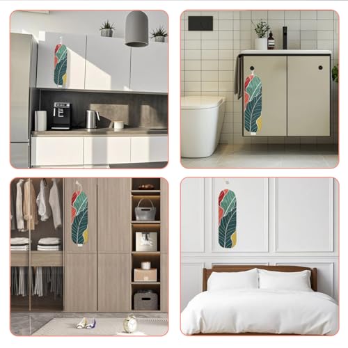 Palm Leaves Plastic Bag Holder - Wall-Mounted Grocery Bag Organizer