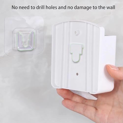2-Pack Adhesive Remote Control Holder - Wall-Mounted Mini Storage