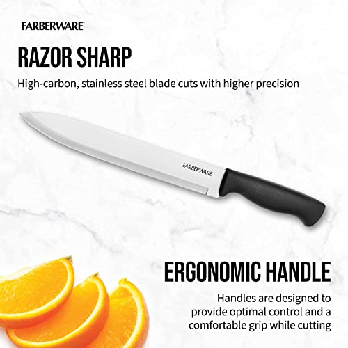 Farberware Edgekeeper 10-Inch Slicing Knife with Self-Sharpening Cover