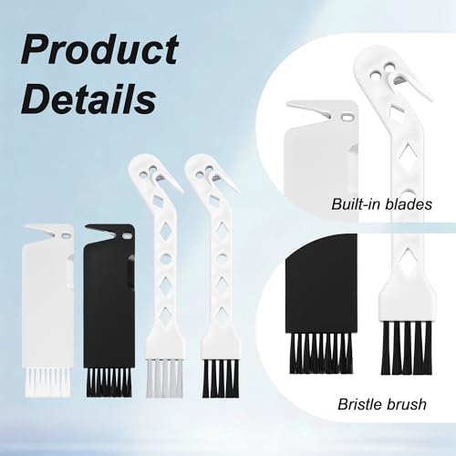 Eiodoni 4-Pack Vacuum Brush Set for Robotic Cleaners – Deep Hair & Dust Removal