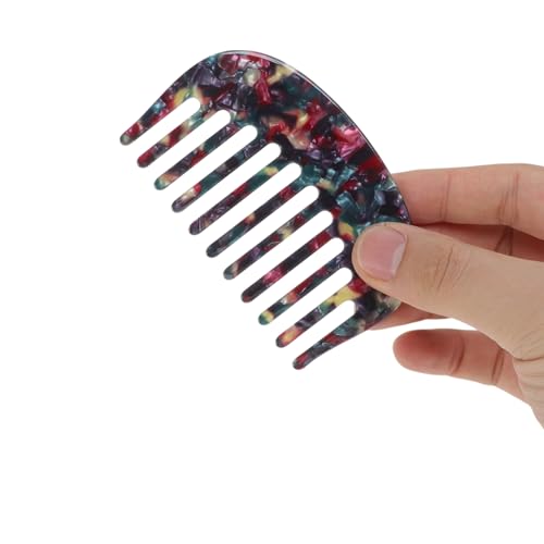 VOCOSTE Mini Wide Tooth Comb for Curly Hair - Pocket Size Travel Hair Pick