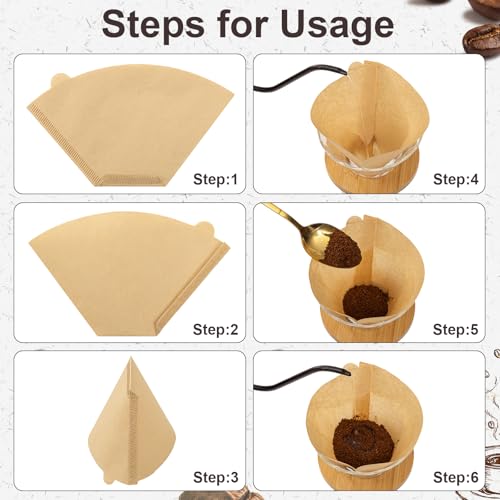 #2 Unbleached Coffee Filters - 100 Count, Natural Wood Pulp