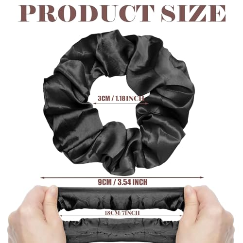 Satin Silk Hair Scrunchies 20 Pack - Soft Elastic Ponytail Holders