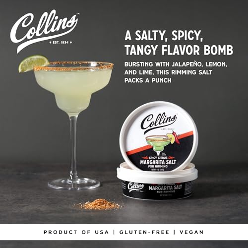 Spicy Citrus Salt Rimmer for Cocktails - 4 oz by Collins