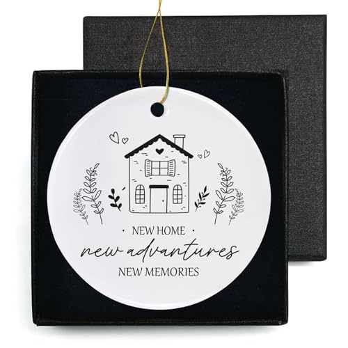 Holiday & Housewarming Ceramic Ornament - New Home First House Gift