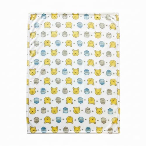 Winnie the Pooh Baby Blanket - Fleece Throw for Infants, 30x40 inches