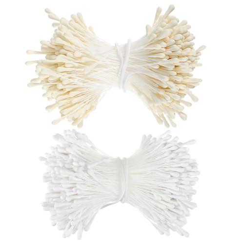 800 Pcs 3mm Double-Headed Flower Stamens for DIY Crafts