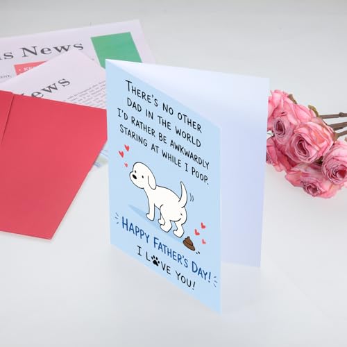 Funny Father's Day Card for Dog Dads - Heartfelt Greeting