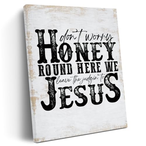 Religious Wall Art Canvas Print - JesusJudgin Variation - 11x15 Inches