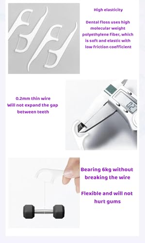 Berocia Portable Automatic Dental Floss Dispenser Case with 10 Flosser Sticks