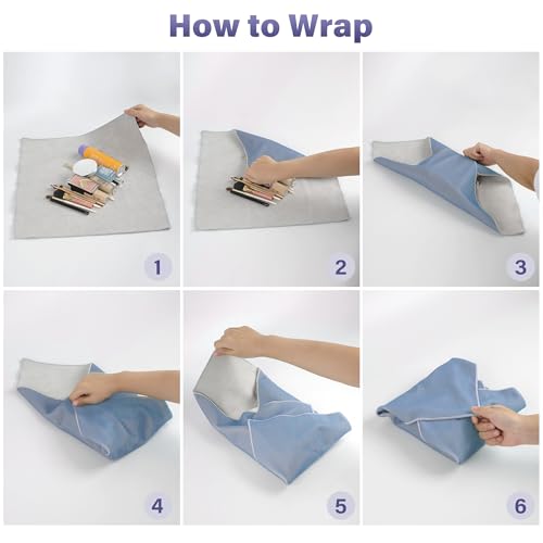 Walking Way Self-Adhesive Magic Cloth Makeup Bag & Protective Wrap