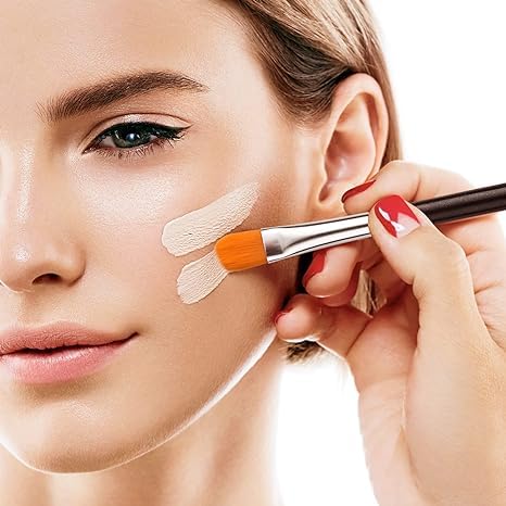 JEZTDKLE Extra Flat Round Eyebrow Concealer Brush (E32)