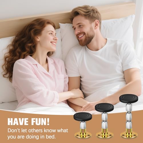 Adjustable Bed Stoppers with Furniture Pads - 2 Pack Anti-Shake Tool