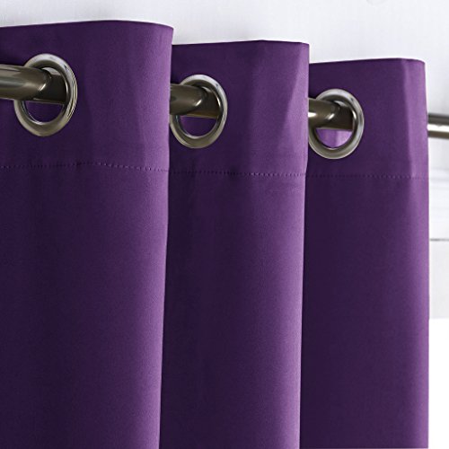 NICETOWN Royal Purple Blackout Curtain Panel 42" x 63" Grommet Drapes