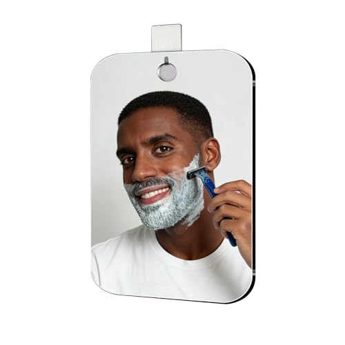 JEIAKONJI 7x10 Inch Shatterproof Shower Mirror for Shaving and Makeup