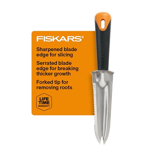 Fiskars Big Grip Multi-Purpose Garden Knife for Weeding & Planting