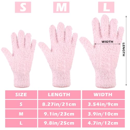 Patelai Microfiber Leaf Dusting Gloves for Indoor Plants, 3 Pairs, Medium