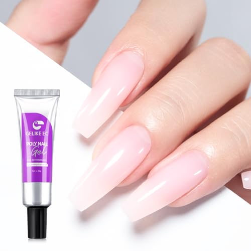 Gelike EC Poly Gel for Nail Extension Pink Builder Gel HEMA Free