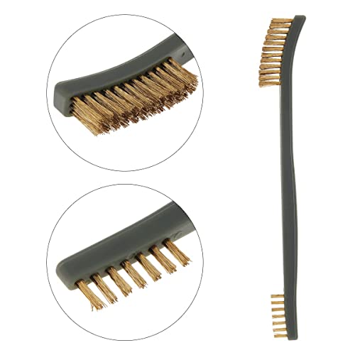 Mini Wire Brush Set - 3 Pack for Cleaning Paint, Rust & Dirt