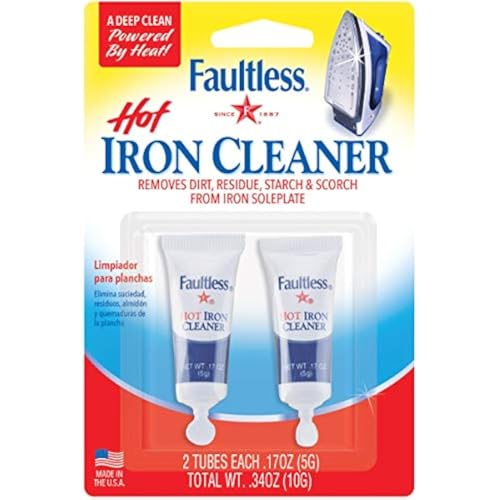 Faultless Hot Iron Cleaner, Non-Toxic Steam Iron Soleplate Cleaner (1 Count)