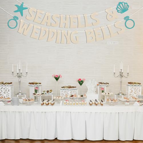 Seashells & Wedding Bells Banner - Beach Party Decorations