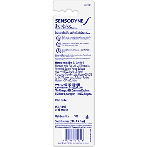 Sensodyne Sensitive Soft Toothbrush 2+1 Pack
