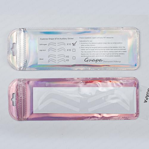Guapa Disposable Eyebrow Design Stencil Stickers for Precision Shaping & Airbrush Brows