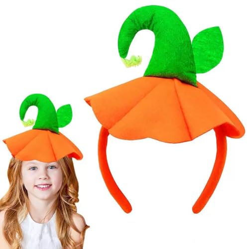 MOFEINI Halloween Pumpkin Headband for Women Fall Thanksgiving Hair Accessories