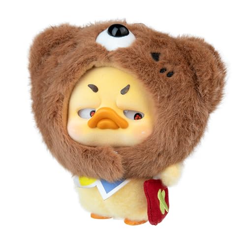 Collectible Plush Duck Keychain Blind Box - Circus Series, 6 Styles + 1 Rare