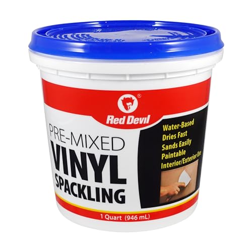 Red Devil Pre-Mixed Vinyl Spackling, 1 Quart - Interior & Exterior Repair