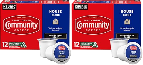Community Coffee House Blend Coffee Pods, Medium-Dark Roast, 12 Count