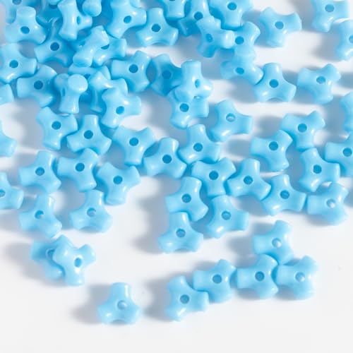 1300 Pcs 10mm Triangle Kandi Tri Beads for Crafts & Jewelry Making