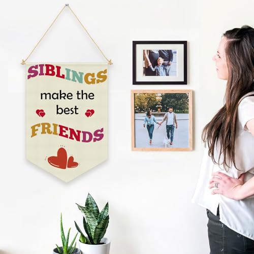 Kids Room Canvas Banner Wall Hanging Decor - 17.7x11.8in