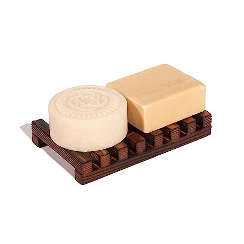 Viori Bamboo Bar Holder for Shampoo & Conditioner – Eco-Friendly Tray