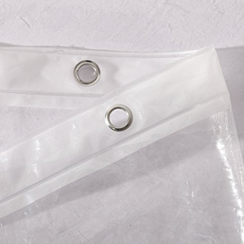 Ghooss PEVA Shower Curtain Liners (Pack of 2) - 72" x 72" Clear