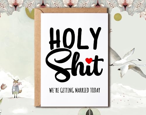 Funny Wedding Card for Husband or Wife - Sarcastic Greeting Card