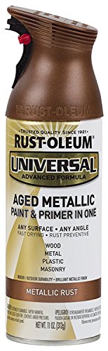 Rust-Oleum Universal All-Surface Spray Paint, Aged Metallic Rust, 11 oz