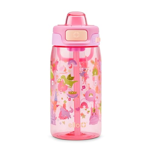 Ello Pop & Fill 16oz Kids Water Bottle - Royal Palace, Leak-Proof & BPA-Free