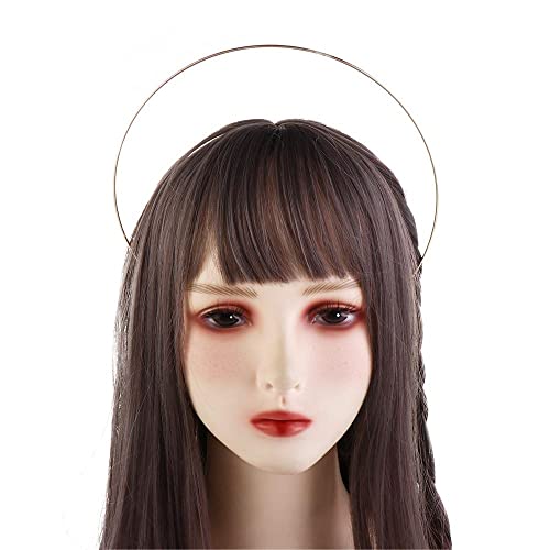 Kopida Gold Metal Halo Crown Bridal Headband Multi-Layer Goddess Headpiece