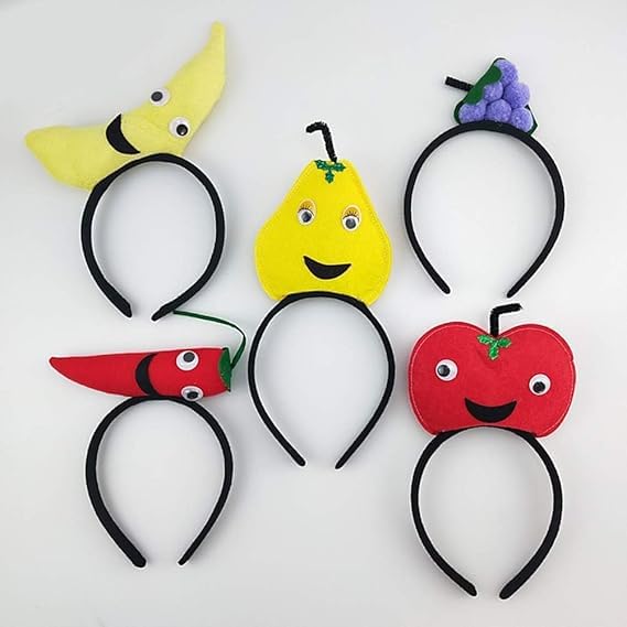 Mozff Plush Banana Headband Cute Fruit Hair Accessory for Women