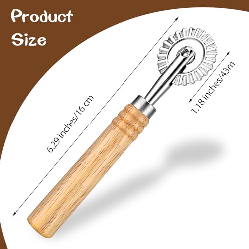 JJUNW Pasta Cutter Wheel - Multi-Purpose Ravioli & Pizza Maker