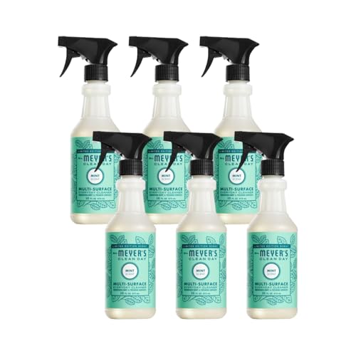 Mrs. Meyer's Mint Multi-Surface Cleaner, 16 Fl Oz (Pack of 6)