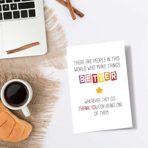 Spercy Thank You Card for Boss, Teacher & Nurse - 8x5.3 inches