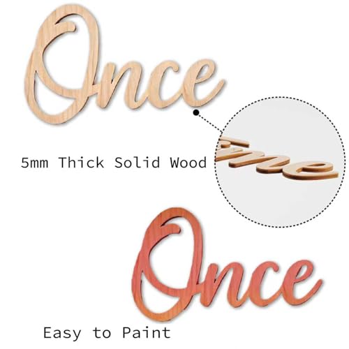 Once Upon a Time Wooden Wall Sign for Nursery and Kids Reading Corner