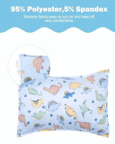 ALVABABY Jersey Toddler Pillowcases Pack of 2 - Fits 12x16 & 13x18 Inches, Breathable & Soft for Boys Girls