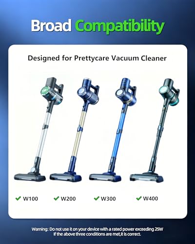 Replacement Charger for Prettycare Cordless Stick Vacuum W100 W200 W300 W400
