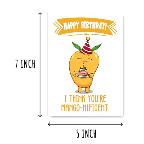 Funny Mango Birthday Greeting Card - You're Magnificent