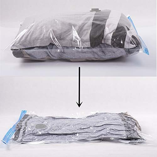 Skiennix Extra Jumbo Vacuum Storage Bags - Airtight, Waterproof & Dustproof | 5 Pack (51"x47") for Bedding & Winter Storage